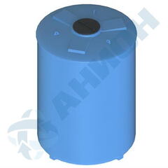 Емкость цилиндрическая вертикальная с дыхательным клапаном Анион 12000 л. вертикальная (2310x2310x3200см;синий) - арт.559405