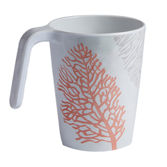 Melamine non-slip mug harmony – coral, 6 pcs Marine Business