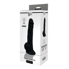 Черный реалистичный фаллоимитатор 9.5INCH BLACK - 24 см. - 