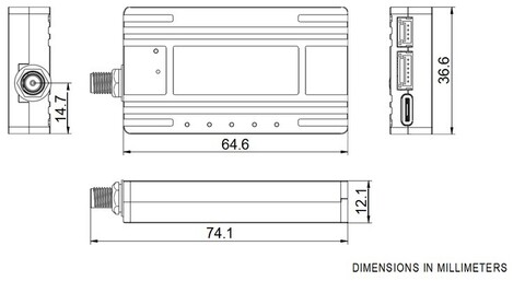 Телеметрия Holybro Microhard Telemetry Radio P400-C1S 400 МГц 1 Вт (один модуль)