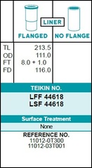 Гильза блока цилиндров TEIKIN LFF44618 (4шт/упак) хонингованная