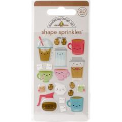 Паф-стикеры Doodlebug Sprinkles Adhesive Glossy Enamel Shapes