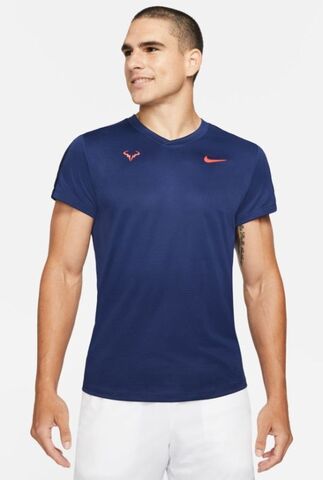 Теннисная футболка мужская Nike Court Dri-Fit Challenger Top SS Rafa - binary blue/chile red