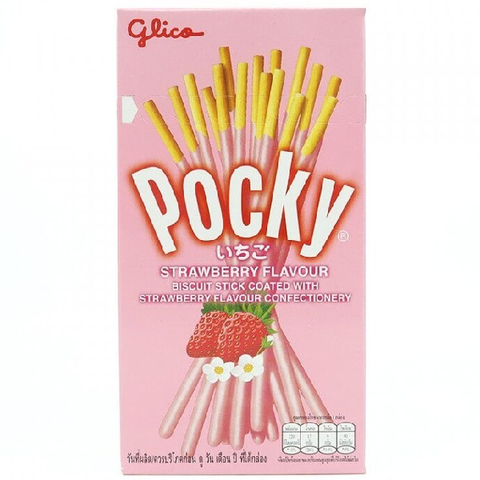 Бисквитные палочки со вкусом клубники Pocky Strawberry, 45 гр