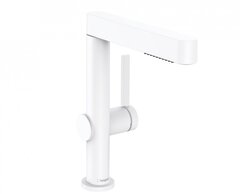 Hansgrohe Finoris 76063700 Высокий смеситель для раковины с вытяжным изливом (белый матовый) фото