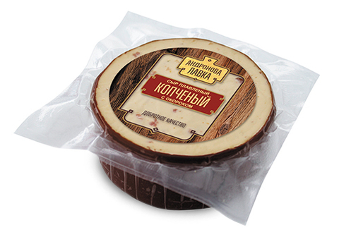 Сыр "Копченый" плавленый с окороком, 300г