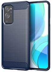 Темно-синий чехол для OnePlus 9 Pro, серии Carbon (дизайн под карбон) от Caseport