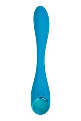 Синий гибкий вибратор Satisfyer G-Spot Flex 5+ - 19,6 см. - 