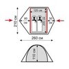 Картинка палатка туристическая Tramp TRT-099 зеленый - 2