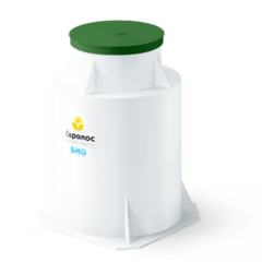 Станция биологической очистки Евролос Био 3 S 2 000 л. вертикальная / 600 л. в сутки / 3 чел. / самотечный сброс / насосная аэрация (140x140x180см;127кг;черный) - арт.556009