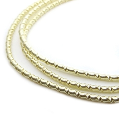 Канитель мягкая, фигурная KAN/LB, 2 мм, матовый, кремовый