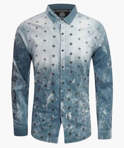 Рубашка BULLETPROOF BUTTON UP MED BLUE The Saints Sinphony