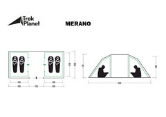 Кемпинговая палатка Jungle Camp Merano 4 (70832)