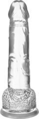 Прозрачный реалистичный фаллоимитатор Mr. Bold L - 18,5 см. - 