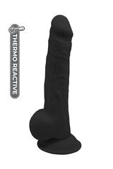 Черный реалистичный фаллоимитатор 9.5INCH BLACK - 24 см. - 