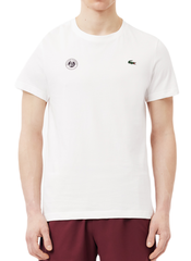 Теннисная футболка Lacoste Ultra-Dry Sport Roland Garros Edition Tennis T-Shirt - white