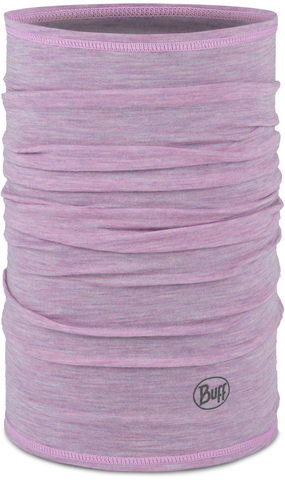 Шерстяной шарф-труба Buff Merino Lightweight Solid Pansy фото 1