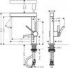 Hansgrohe Finoris 76063700 Высокий смеситель для раковины с вытяжным изливом (белый матовый)