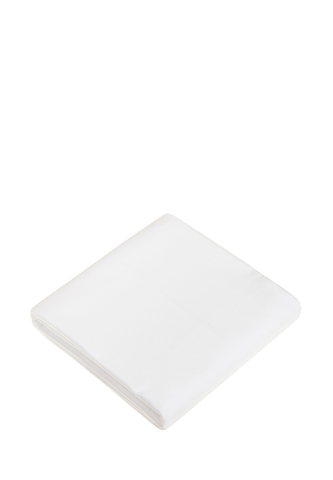 Простыня на резинке 180x200x30 Luxberry сатиновая белая