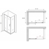 Abber Schwarzer Diamant AG301005-S505 Душевой уголок, 100x50x190