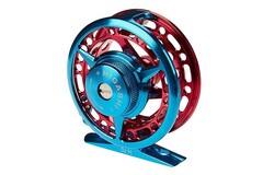 Купить недорого катушку инерционную Higashi H-70 Blue/Red