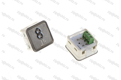 Кнопка (кнопочный модуль) KA302-D-R "8 этаж", квадратная, динамическая красная подсветка, Брайль