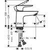 Смеситель для раковины однорычажный Hansgrohe Talis E 71702000