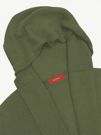 Кардиган с капюшоном из экохлопка