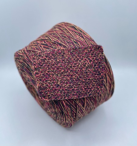 Авторская смотка (пр.Италия) 296м/100гр, Хлопок/Шерсть/Меринос/Полиамид/Вискоза/Кашемир, цвет-Закат , арт.36493