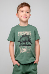 фуфайка  для мальчика  КР 301857/лесной мох