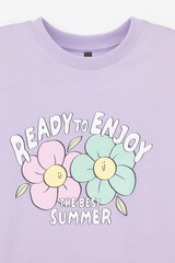 фуфайка  для девочки  КР 302696-1/пастельно-лиловый к541