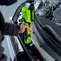 Гайковерт-трещотка Greenworks GD24RWK2 24V (80Нм) редуктор 70 мм, аккумуляторный, с АКБ 2 А/ч и ЗУ (в сумке)