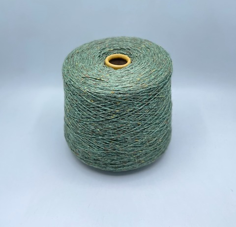 Filcom, Tibet tweed 2/11 550м. 50%Як, 50%Шелк, Светло-зеленый,твидовый, 37142