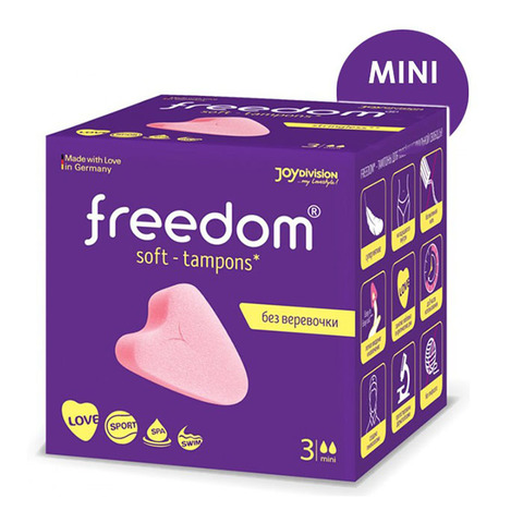 Тампоны женские гигиенические FREEDOM 3 шт mini