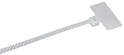 Хомут P6.6 маркерный белый 2,5х200мм 100шт/упак IEK