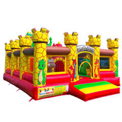 Надувной батут " Замок дракона" 6х5х3,8м
