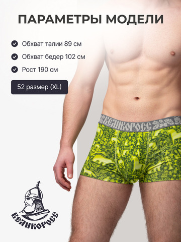 Комплект из 3-х трусов боксеров - «Весенний лес»