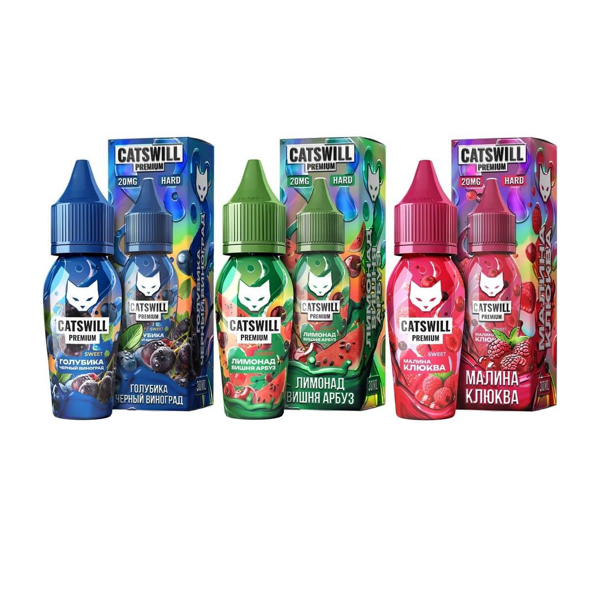 Жидкость CATSWILL PREMIUM SWEET Salt 2% STRONG 30 ml купить по