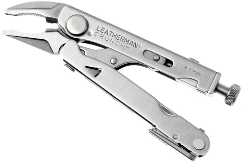 Мультитул Leatherman Crunch, 15 функций, кожаный чехол (68010181N) - Multitool-Leatherman.Ru