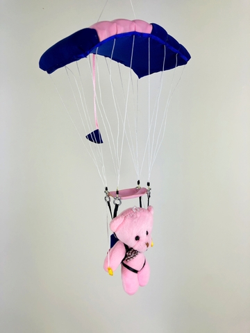 Сувенирная игрушка парашютист под куполом (большая)