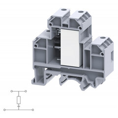 Двухуровневая клемма, винтовые зажимы проводника до 4 мм.кв. 32A/500Vсо схемой конфигурации RC