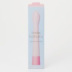 Розовый вибратор Iroha Koharu Benitsubomi - 16 см. - 