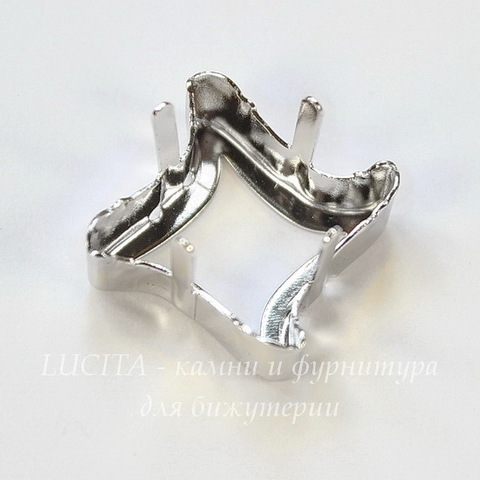 4485/S Сеттинг - основа Сваровски для страза Twister 17 мм (цвет - античное серебро)