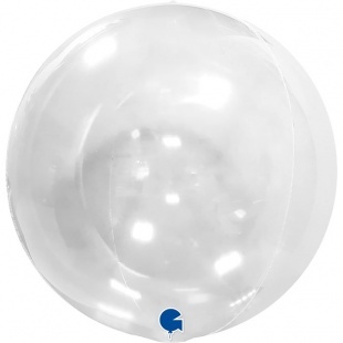 Г Deco Bubble (бабл), 18''/46 см, Прозрачный, Кристалл., 1 шт.