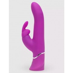 Вибратор с клиторальным стимулятором Happy Rabbit Curve Power Motion фиолетовый