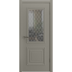 Купить Межкомнатная дверь эмаль Турин-2 мокко остеклённая