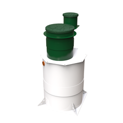 Станция биологической очистки Коло Веси Novo Еко 5 Midi самотечная/ 1000 л. в сутки / до 6 чел. / самотечный сброс (1250x1250x2381см;153кг;) - арт.560233