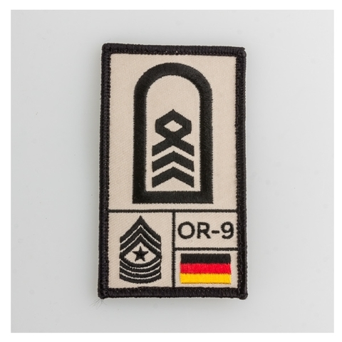 Café Viereck Rank Patch Oberstabsfeldwebel sand