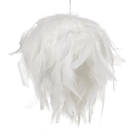 Шарик с перышками 2шт 12см Goodwill белый