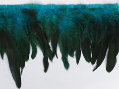 Тесьма  из перьев петуха h-15-18 см,( выбрать цвет)